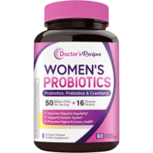 Women's Probiotic: 50 Billion CFU, Cranberry Extract - Vaginal & Gut Health
