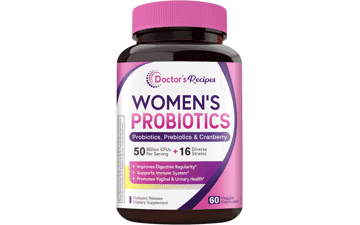 Women's Probiotic: 50 Billion CFU, Cranberry Extract - Vaginal & Gut Health