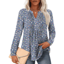 Womens Tunic Tops for Leggings Fall Long Sleeve Blouses Plus Size