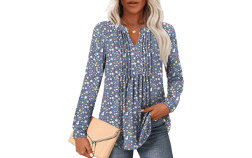 Womens Tunic Tops for Leggings Fall Long Sleeve Blouses Plus Size