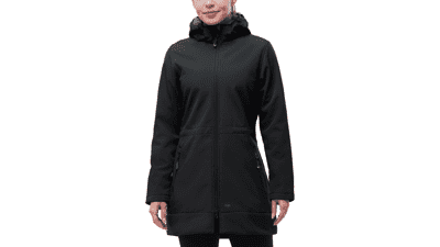 Women's Waterproof Fleece Lined Rain Jacket