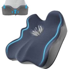 X-Large Memory Foam Seat Cushion for Sciatica & Pain Relief