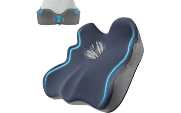 X-Large Memory Foam Seat Cushion for Sciatica & Pain Relief