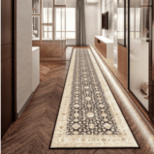 YOUFORTONG 2x12 Non-Slip Runner Rug - Black