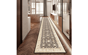 YOUFORTONG 2x12 Non-Slip Runner Rug - Black