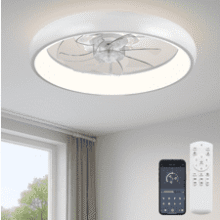 20'' Low Profile LED Ceiling Fan - Remote & App Control