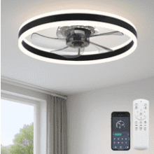 20" Low Profile LED Ceiling Fan - Modern & Quiet