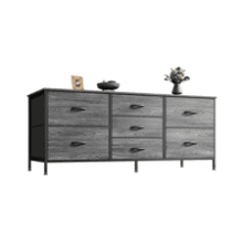 7-Drawer Fabric Dresser & TV Stand Combo