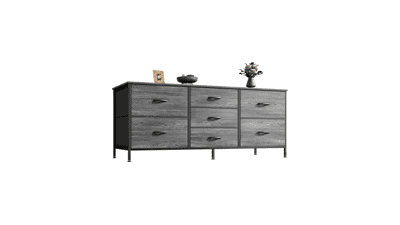 7-Drawer Fabric Dresser & TV Stand Combo