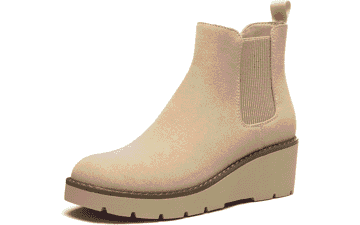 Athlefit Women's Wedge Chelsea Booties