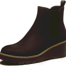 Athlefit Women's Wedge Chelsea Booties