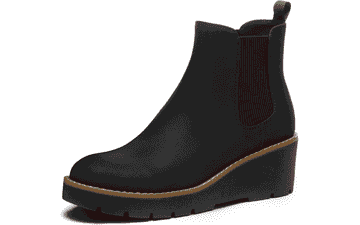 Athlefit Women's Wedge Chelsea Booties
