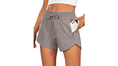 BMJL Women's High Waisted Running Shorts - Workout & Gym Shorts