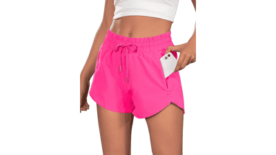 BMJL Women's High Waisted Running Shorts