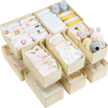 Baby Clothes Organizer - 12 Pack Drawer Dividers