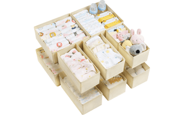 Baby Clothes Organizer - 12 Pack Drawer Dividers