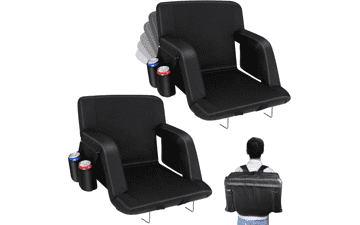 Bleacher Seats with Back Support & Cushion