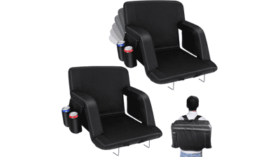 Bleacher Seats with Back Support & Cushion