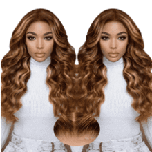 Blonde Ombre Glueless Lace Front Wig - 20 Inch Body Wave