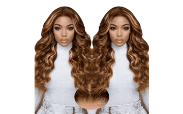 Blonde Ombre Glueless Lace Front Wig - 20 Inch Body Wave