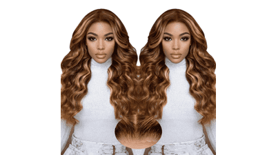 Blonde Ombre Glueless Lace Front Wig - 20 Inch Body Wave