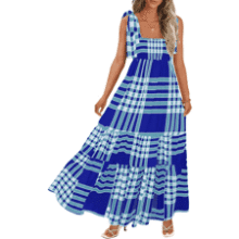 Boho Summer Maxi Dress - Spaghetti Strap Beach Dress