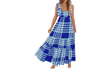Boho Summer Maxi Dress - Spaghetti Strap Beach Dress