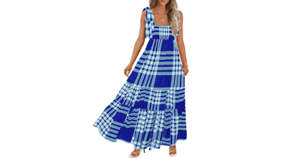 Boho Summer Maxi Dress - Spaghetti Strap Beach Dress