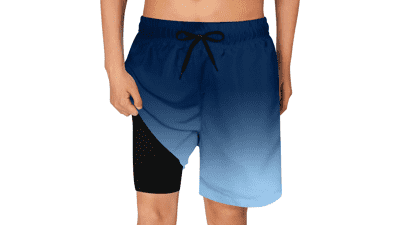 Boys Swim Trunks: Quick Dry & Compression Lined