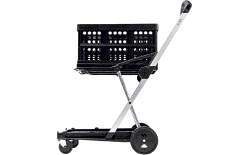 CLAX Original Collapsible Shopping Cart - Black
