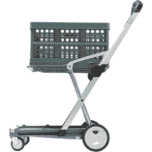 CLAX Original Collapsible Shopping Cart - Grey
