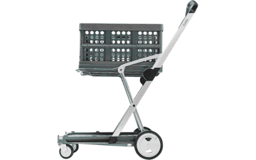 CLAX Original Collapsible Shopping Cart - Grey
