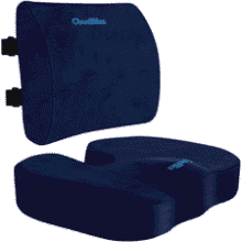 CloudBliss Memory Foam Seat Cushion & Lumbar Support - Pain Relief