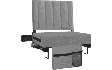 Comfort Stadium Seat with Back Support & Cup Holder - Portable & Padded