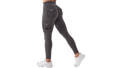 CoreFlex Workout Leggings - Scrunch Butt Lift Yoga Pants with Pockets