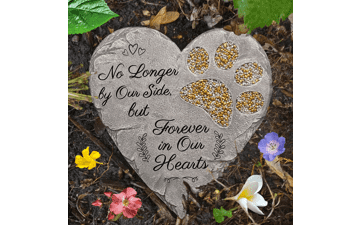 Dog Memorial Stone - Rainbow Bridge Pet Loss Gift