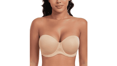 DotVol Strapless Bra: Full Figure Support & Comfort