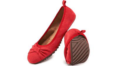 Ecetana Women's Bowknot Ballet Flats