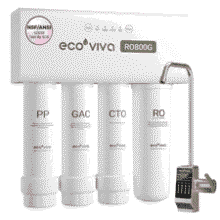 Ecoviva 800GPD Tankless RO System: Alkaline, 8-Stage Filtration