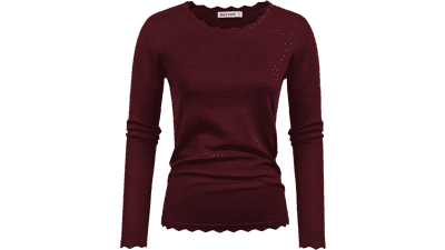 Elegant Women's Long Sleeve Sweater Top