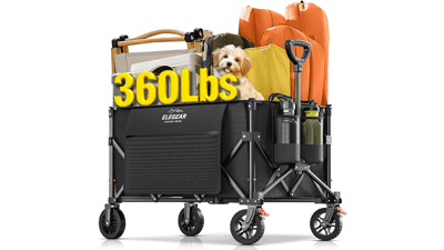 Elegear Foldable Wagon Cart - Heavy Duty & All-Terrain