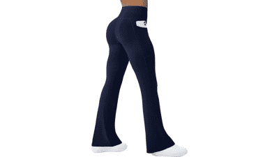 Flare Yoga Pants with Pockets - High Waisted & Bootcut