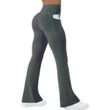 Flare Yoga Pants with Pockets - High Waisted & Bootcut