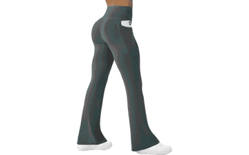 Flare Yoga Pants with Pockets - High Waisted & Bootcut