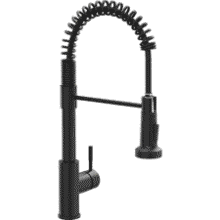 GIMILI Black Kitchen Faucet: Spring, Pull Down Sprayer