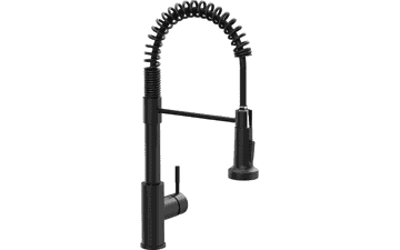 GIMILI Black Kitchen Faucet: Spring, Pull Down Sprayer