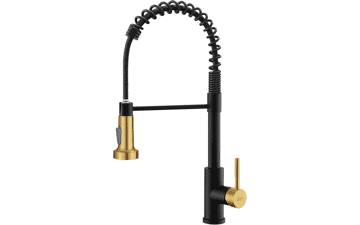 GIMILI Black and Gold Kitchen Faucet: Farmhouse, RV, and Outdoor Ready