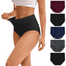 High Waisted Cotton Panties - 5 Pack