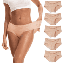 INNERSY Women's No Show Modal Underwear - 5 Pack