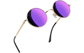 Joopin Retro Round Sunglasses - Polarized UV400 Protection